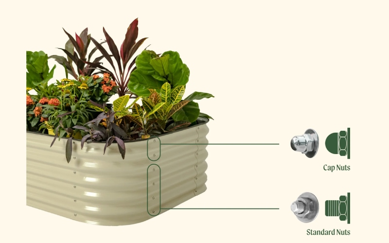 galvanized raised beds
