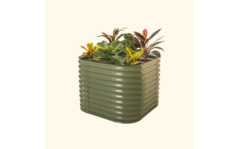 galvanized raised bed planter 