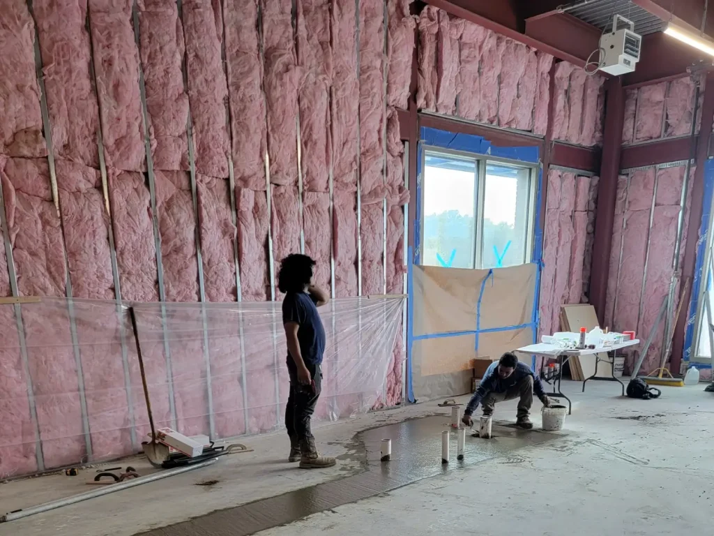 Zavza Seal workers during aspen dental, Holbrook NY construction